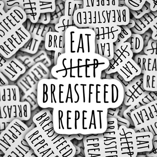 Breastfeeding stickers, breast milk, eat sleep breastfeed repeat, new mom sticker, fridge magnet, milk maker, milky mama, liquid gold, gift