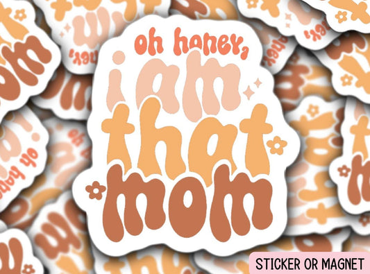 Mom gift Mom sticker Retro font Retro Mom Mama Aesthetic sticker Mama Sticker Tumbler cup Gift for mom Lap top sticker water bottle magnet