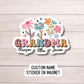 Custom Grandma gift sticker Personalized Grandma Custom Name Stickers Nana gift Mother's day gift Grandkids names gift Gigi Mimi Nona meemaw