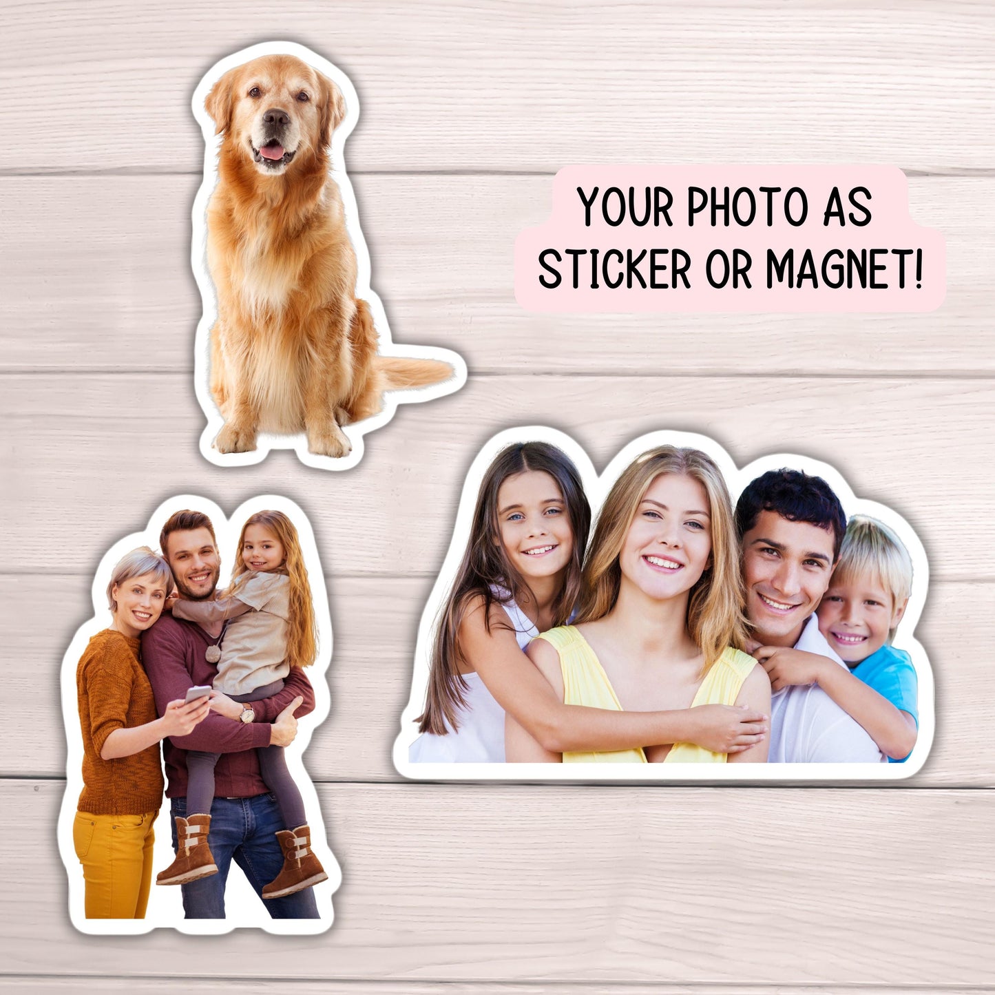 Custom Photo Sticker, custom photo magnet, picture sticker magnet, Personalized Sticker Custom Sticker, Water Bottle Sticker, Your Own Photo