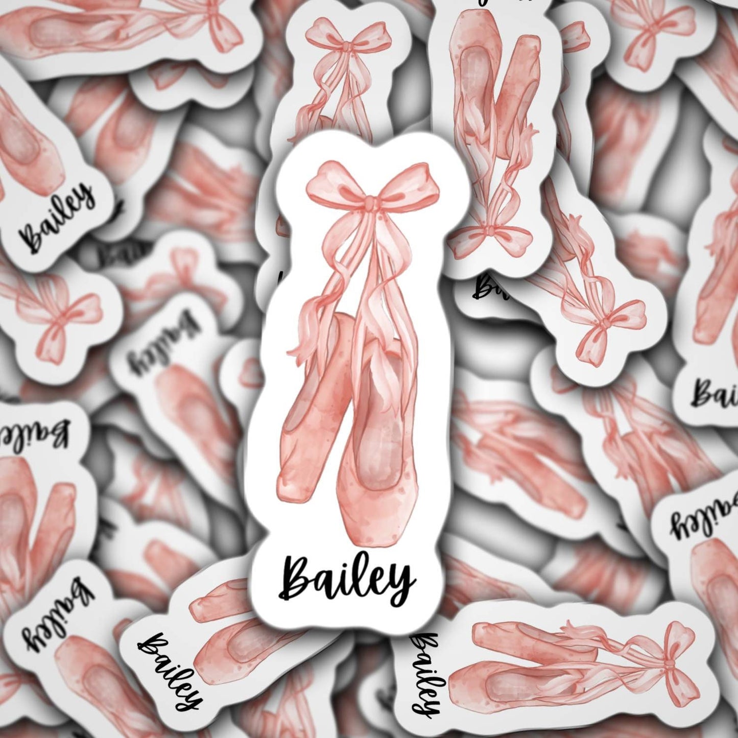 Custom name ballerina sticker ballet sticker dance sticker dancer ballet shoes Dance life dancing kids name sticker lunch box sticker magnet