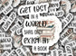 Book lover sticker Smut sticker, Booktrovert, Dark Romance, Bookish Gift, Dark Romance Reader, e reader Sticker, Laptop Sticker, Reader gift