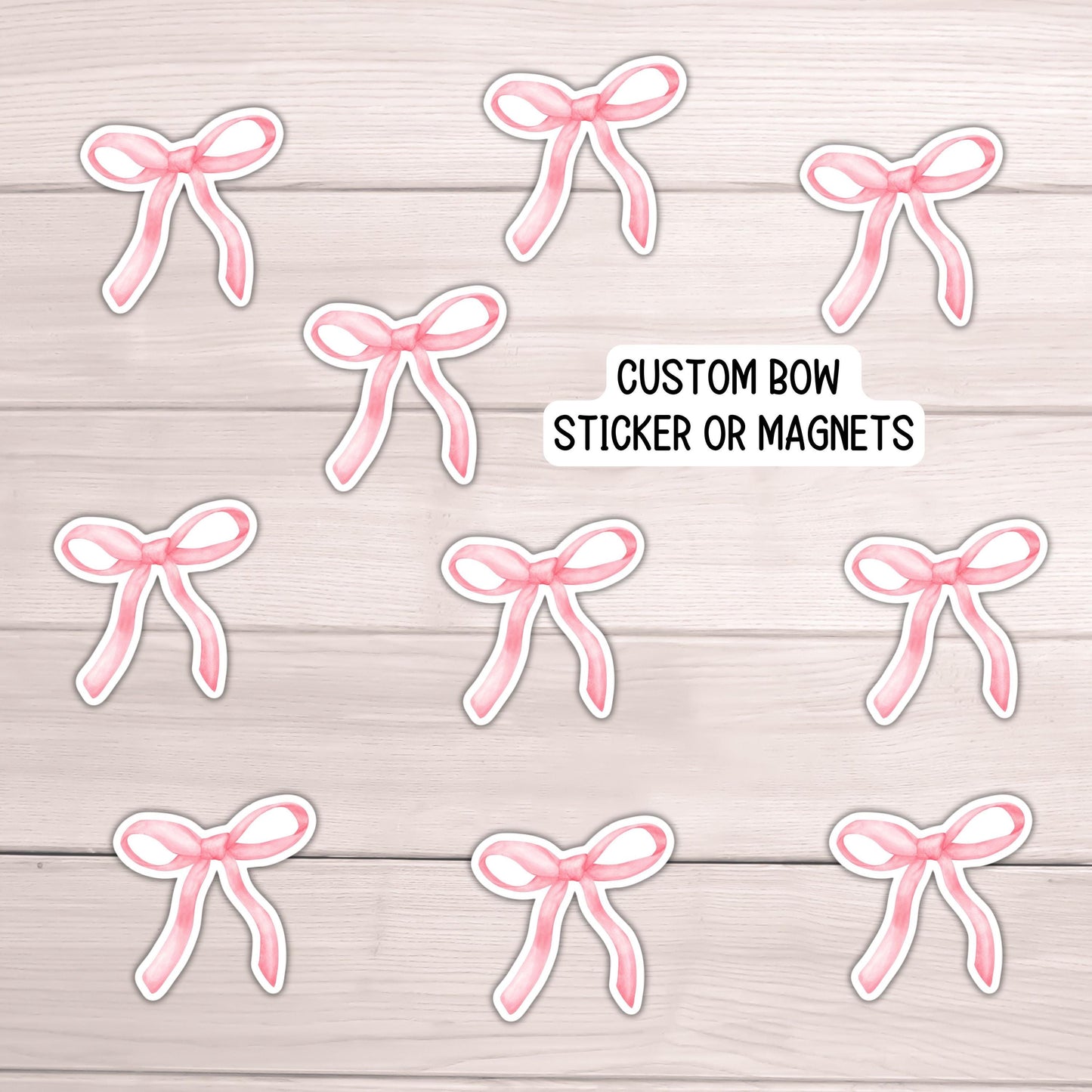 Coquette bow sticker magnets locker decor pink bow magnet girly girl stickers school locker cute magnet decoration for notebook water bottle