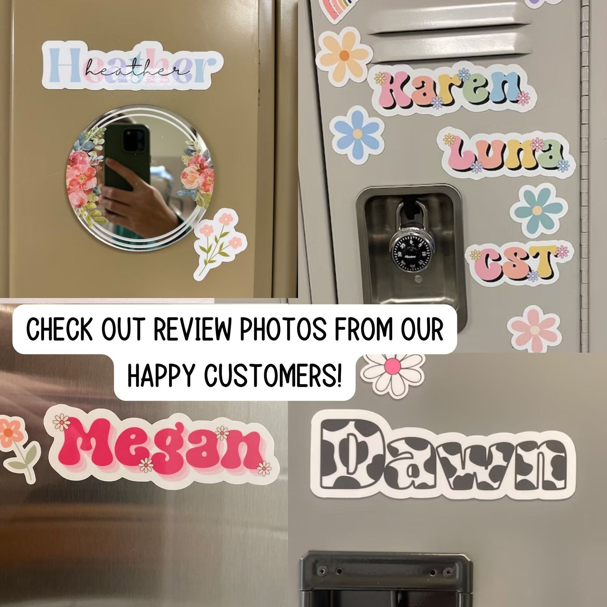 a refrigerator with a bunch of magnets on it
