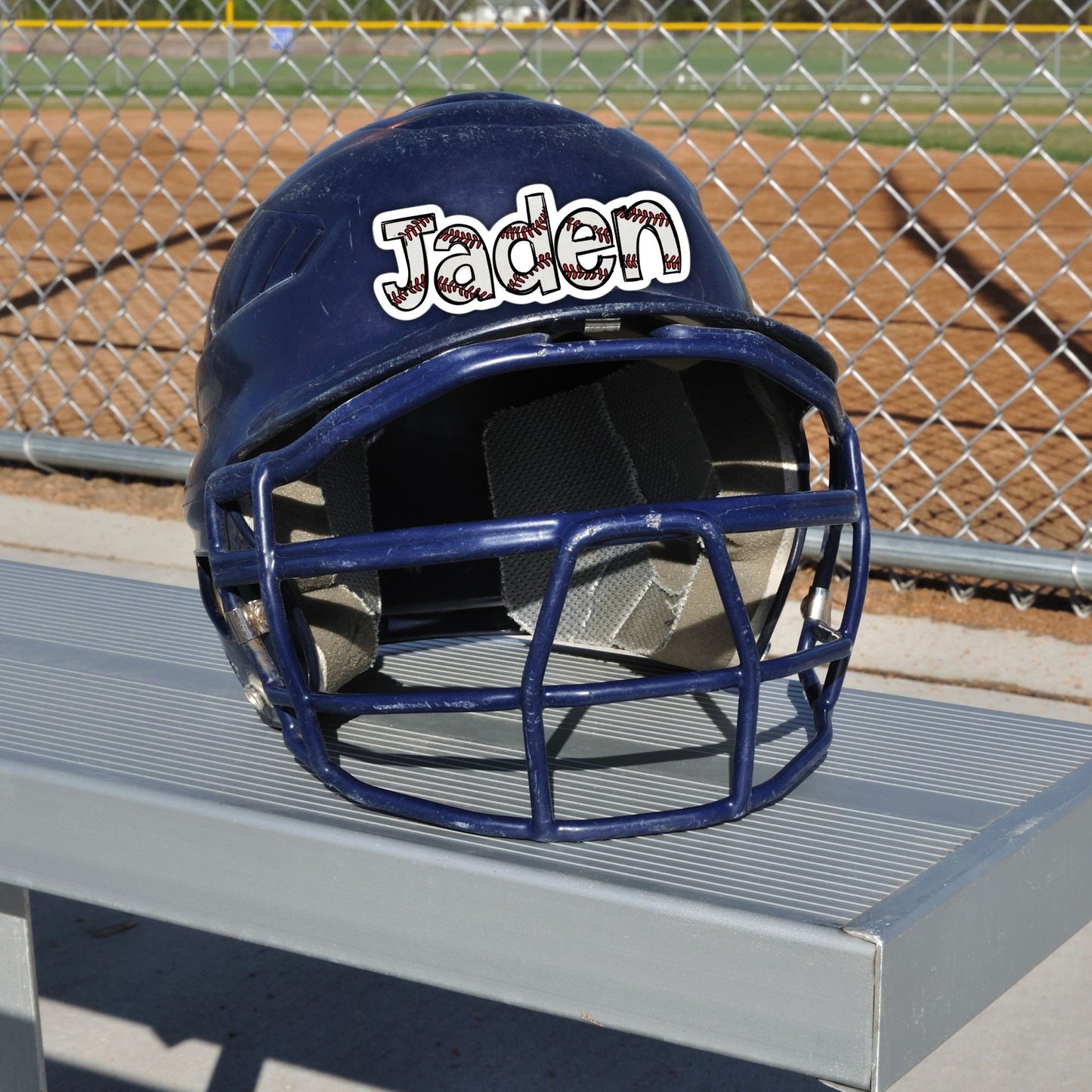 Custom name Baseball sticker baseballl team gifts softball team names personalized baseball name locker magnet Baseball helmet sticker gift