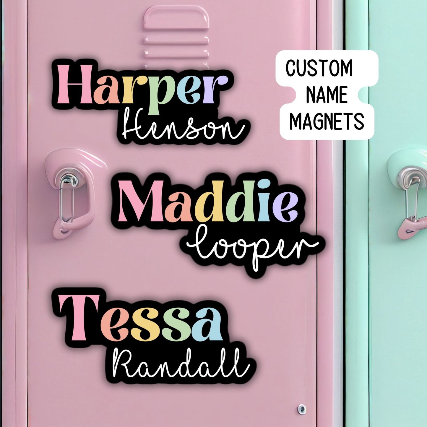 Custom name Magnet, personalized magnet, name magnet, locker magnet, fridge magnet, kids name magnet, locker decor, School locker magnet