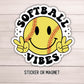 Softball sticker sports Soft ball sticker water bottle notebook Magnet team gift sticker softball team sports girls laptop cute softball