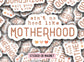 Ain't no hood like motherhood Sticker Mom gift font Retro Mama Aesthetic sticker Tumbler cup Lap top sticker water bottle magnet Notebook