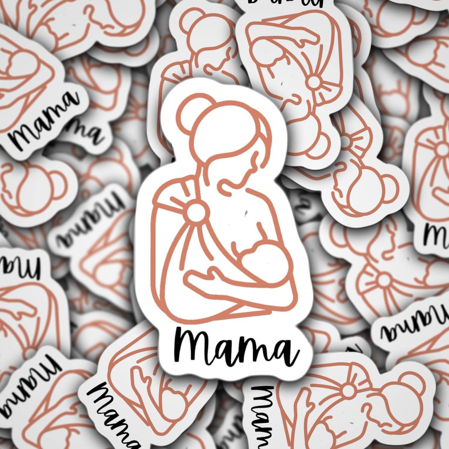 Breastfeeding mama, baby wearing sticker, milk maker magnet, aesthetic mom sticker, crunchy mama sticker, breast milk, liquid gold, tumbler