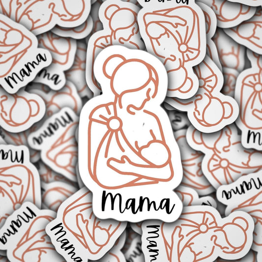 Breastfeeding mama, baby wearing sticker, milk maker magnet, aesthetic mom sticker, crunchy mama sticker, breast milk, liquid gold, tumbler