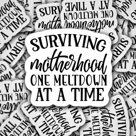 Motherhood sticker, mom life sticker, stickers for mom, funny sticker, fridge magnet, toddler life, mama stickers, water bottle stickers