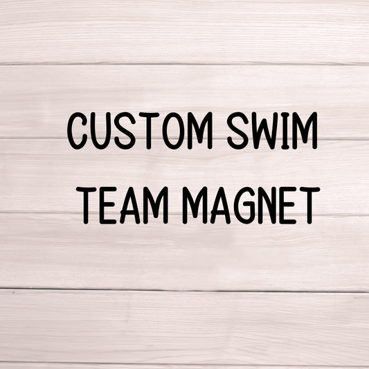 Custom swim team magnet school swim locker magnet locker decor personalized locker magnet