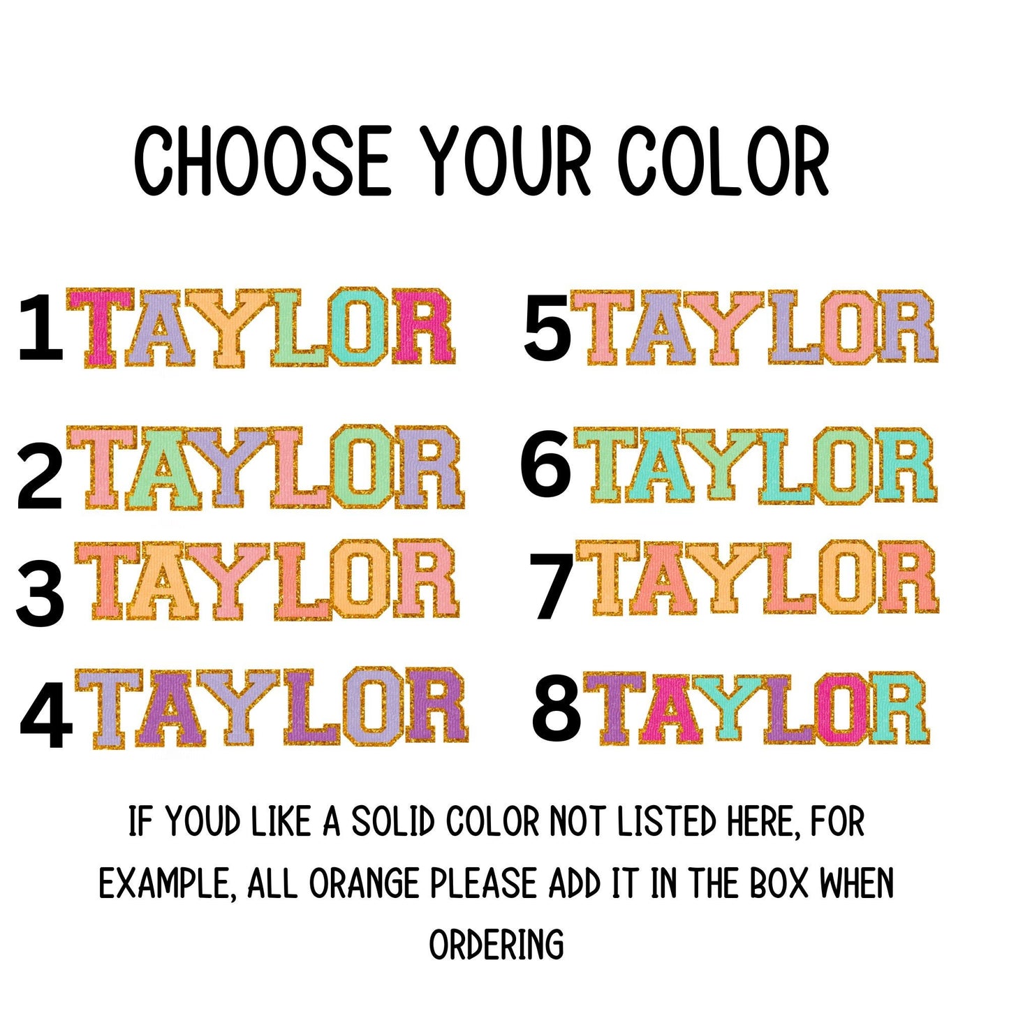 Custom name sticker Chenille name Varsity font kids name sticker personalized sticker Locker Magnet Water bottle name sticker Chenille patch