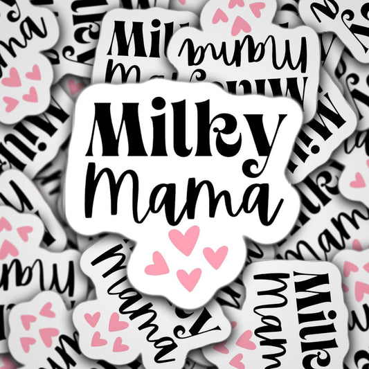 Milky mama sticker, breastfeeding mama, normalize breastfeeding, motherhood stickers, mom sticker, mom life sticker, milk maker, water