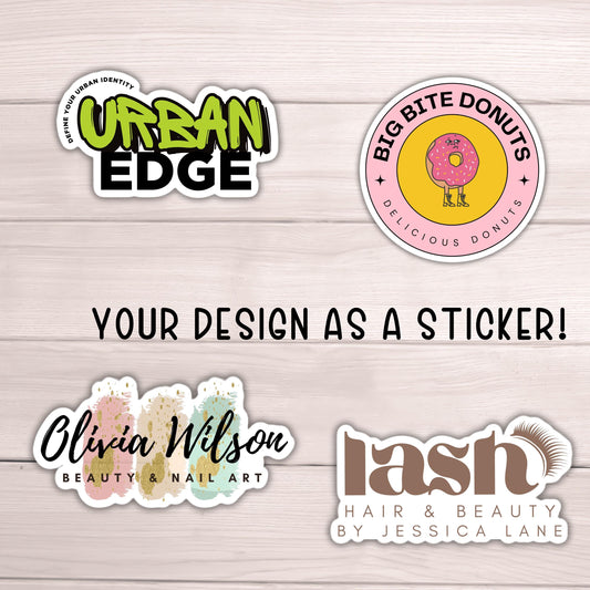 25 Custom logo stickers  business stickers office stickers small business employee merch vinyl die cut logo decal your design