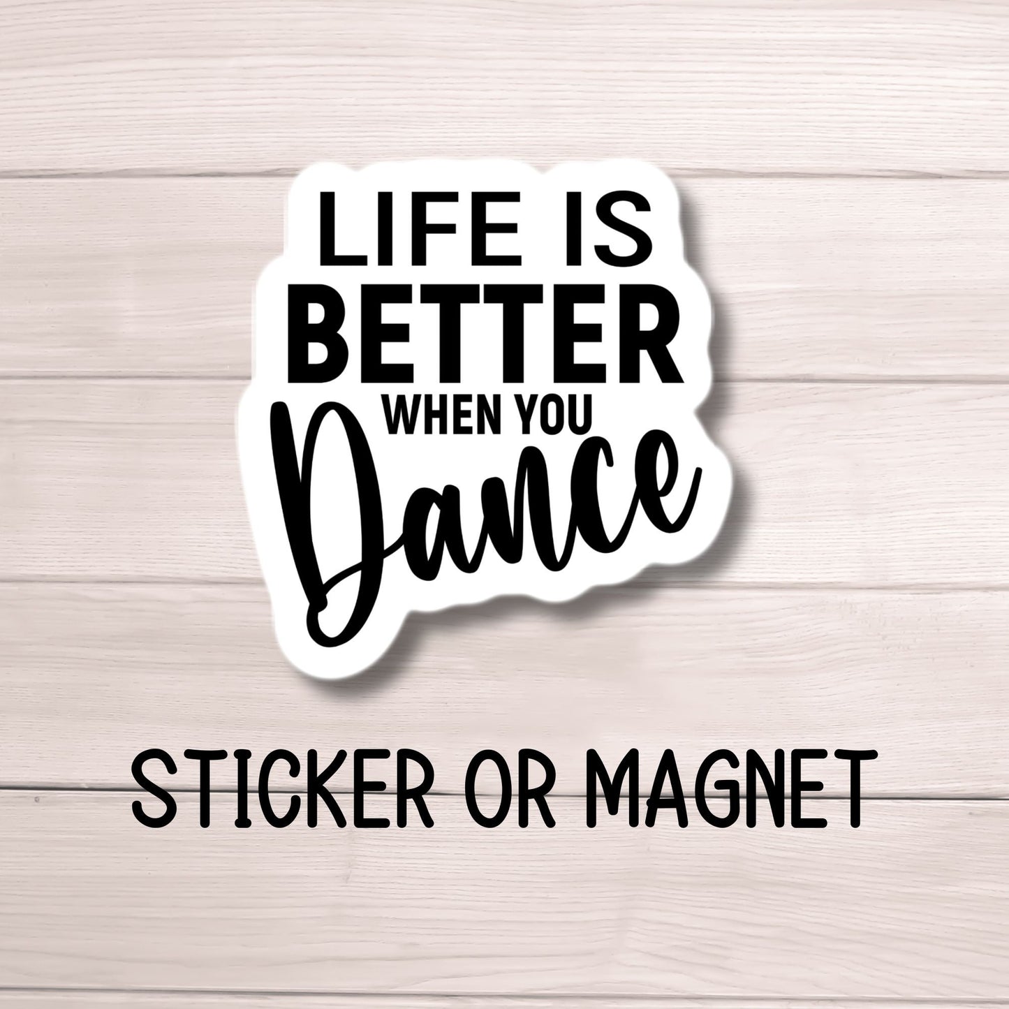Life is better when you dance, Retro dance sticker, Dance stickers Dance magnet Dancer gift ballet Competitive dancer, dance life, Dance era