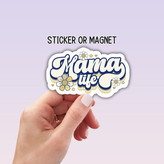 Retro mama sticker Retro mom gift mama aesthetic sticker Mama Sticker Tumbler cup sticker Gift for mama Lap top sticker water bottle magnet