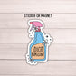 Idiot Repellant sticker magnet funny adult snarky punny Sarcasm quote laptop antisocial sarcastic work hilarious gift water bottle notebook