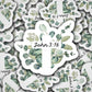 John 3:16 sticker, eucalyptus plant sticker, Christian stickers, Jesus stickers, Bible journal, aesthetic sticker, cross sticker,