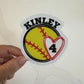 Softball Number sticker softballl team gifts softball team custom number personalized softball locker magnet softball helmet sticker gift