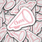Cheer sticker, cheer life, cheerleader, Cheer dance, water bottle sticker, cheer mom, i love cheer, gift for bestie, pom pom, magnet