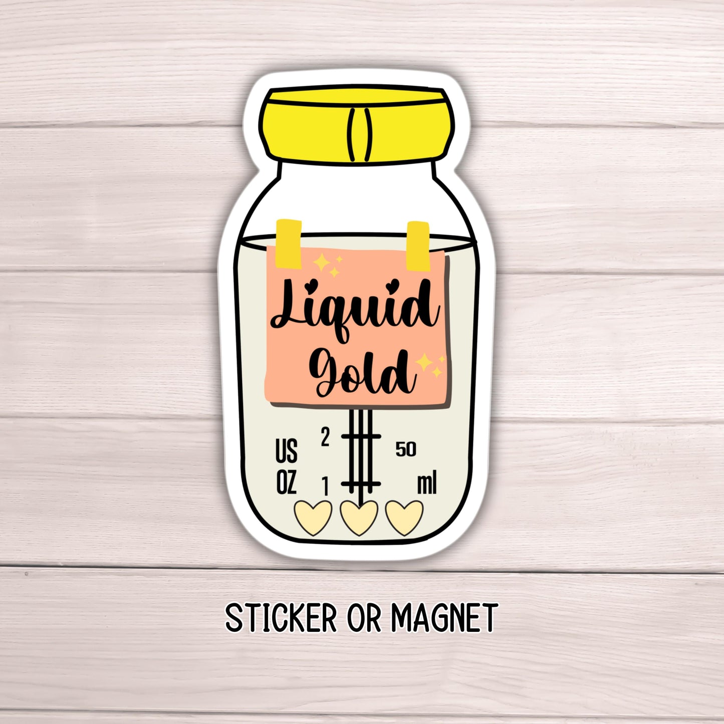 Liquid gold breastfeeding sticker magnet pumping mom breastmilk Breastfeeding Nursing Gift Lactation Consultant Breast pump bottle