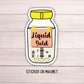 Liquid gold breastfeeding sticker magnet pumping mom breastmilk Breastfeeding Nursing Gift Lactation Consultant Breast pump bottle