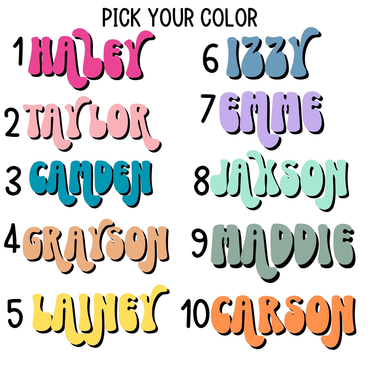 Personalized Name sticker retro groovy custom magnet Lunch box locker water bottle decal daisy name sticker kids school font laptop computer