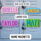 Locker magnet Custom name Magnet, personalized magnet, name magnet, fridge magnet, kids name magnet, locker decor, School locker magnet