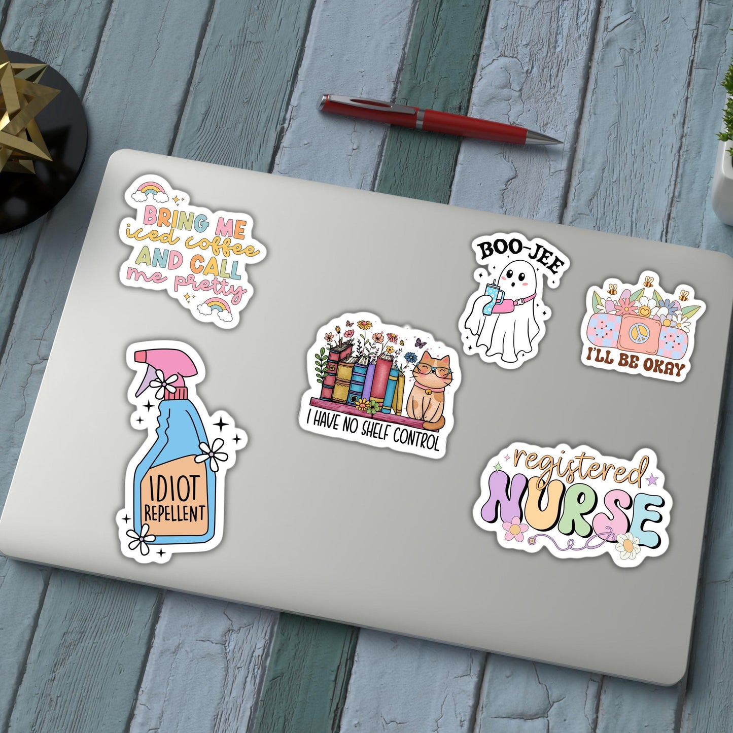 Idiot Repellant sticker magnet funny adult snarky punny Sarcasm quote laptop antisocial sarcastic work hilarious gift water bottle notebook