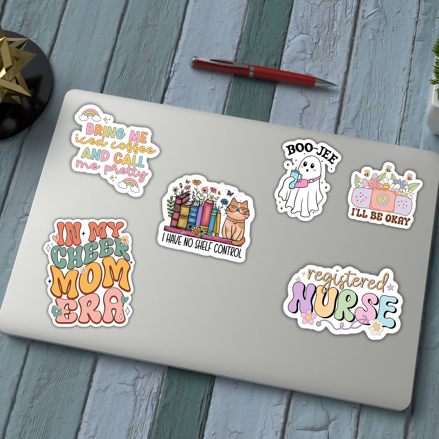 In my cheer mom era Retro Cheer mom sticker cheerleader magnet cheer life magnet water bottle sticker tumble gift for mom mom sticker heart