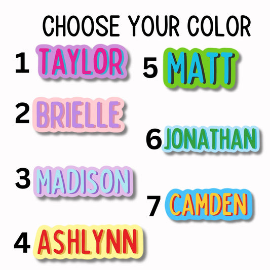 Custom name sticker kids name sticker personalized sticker Locker Magnet Water bottle name sticker boys name sticker girls name sticker