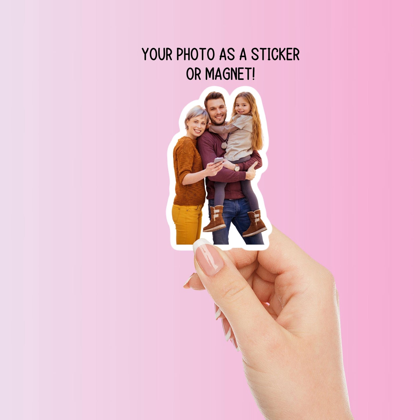 Custom Photo Sticker, custom photo magnet, picture sticker magnet, Personalized Sticker Custom Sticker, Water Bottle Sticker, Your Own Photo