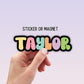Custom name sticker personalized sticker Kids name locker magnet Custom Cruise magnet Tumbler cup name Lunch box name sticker water bottle