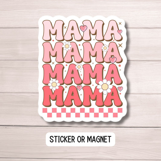 Retro mama sticker Retro mom gift mama Mom Mother sticker Mama Sticker Tumbler cup sticker Gift for mama Lap top sticker water bottle Decal