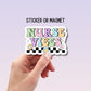 Nurse sticker Nurse vibes RN LVN CNA, nurse gift nurse magnet healthcare water bottle nurse sticker Retro nurse sticker lap top decal groovy