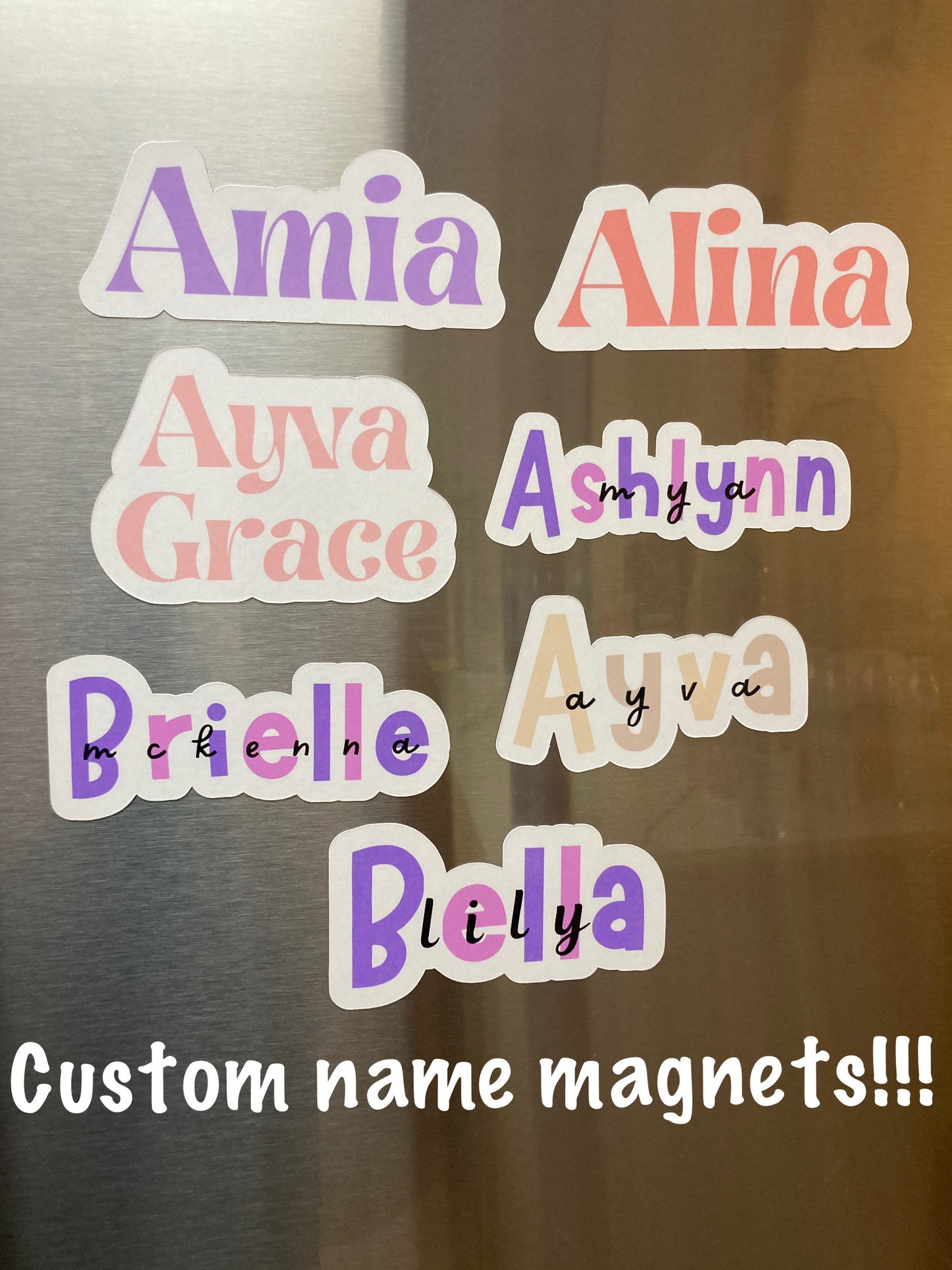 Magnet, custom magnet, name magnet, locker magnet, fridge magnet, decorative magnet, back to school, kid magnets, cute magnet