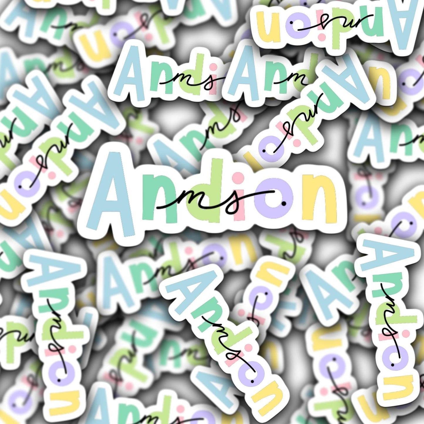 Custom teacher sticker, gift for teacher, teacher stickers, personalized teacher sticker, personalized name sticker, water bottle sticker