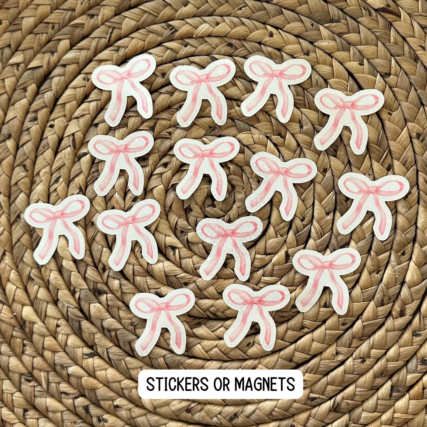 Coquette bow sticker magnets locker decor pink bow magnet girly girl stickers school locker cute magnet decoration for notebook water bottle