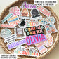 a basket filled with lots of different types of stickers
