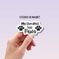 My therapist has paws sticker, funny sticker, pet lover sticker, mental health sticker, dog mom sticker, sticker vinyl sticker, dog sticker