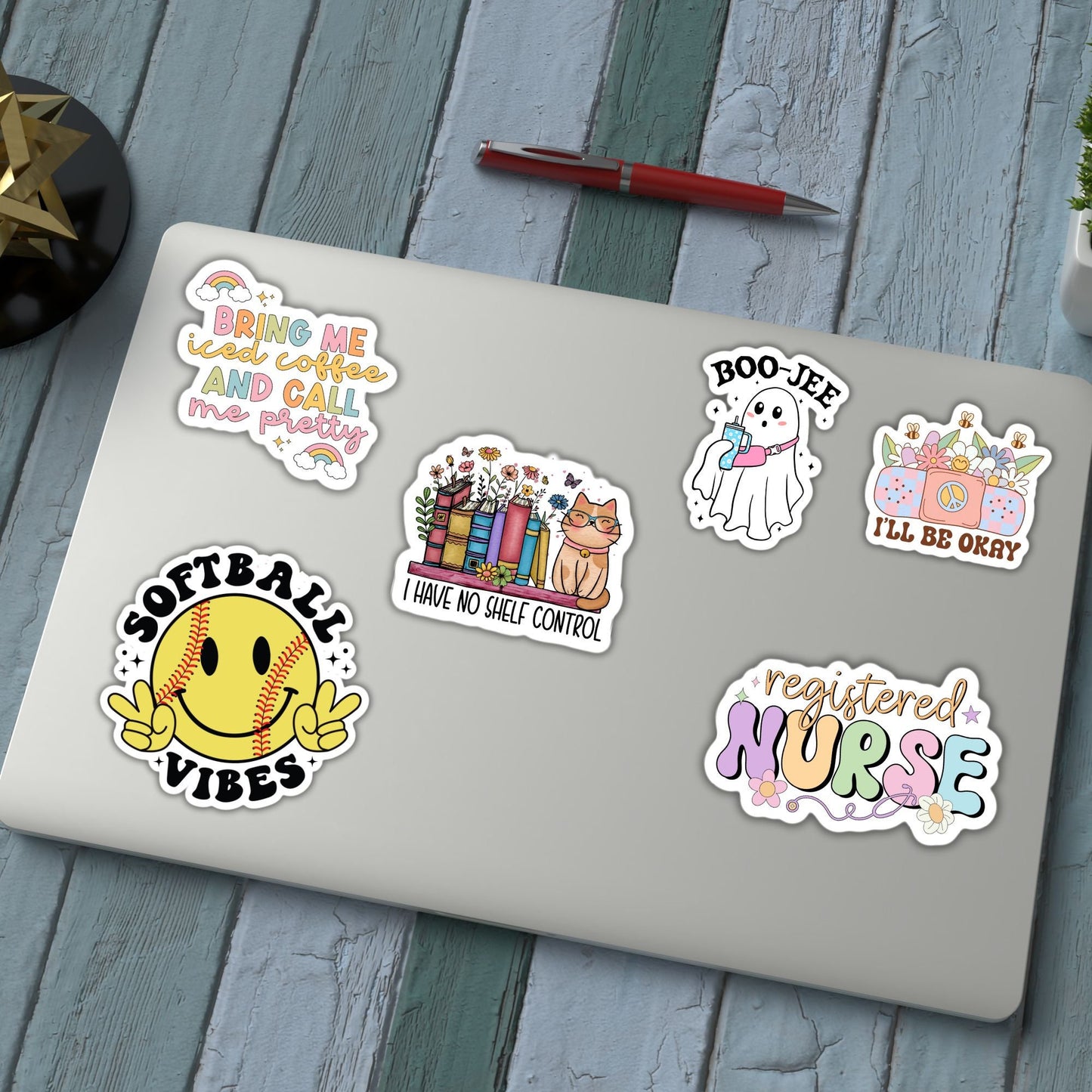 Softball sticker sports Soft ball sticker water bottle notebook Magnet team gift sticker softball team sports girls laptop cute softball