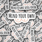 Breastfeeding sticker, breastfeeding magnet, breast milk, mind your own tits, liquid gold, mama sticker, breast pump, spectra, milky mama