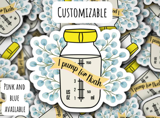 Personalized breastfeeding sticker Breastmilk sticker Pumping mom sticker Breastfeeding gift Magnet Liquid gold New mom gift Mama sticker