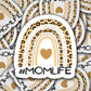 Mom life sticker, cheetah print boho rainbow, leopard rainbow, hashtag mom life, aesthetic sticker, water bottle sticker, mom gift, magnet