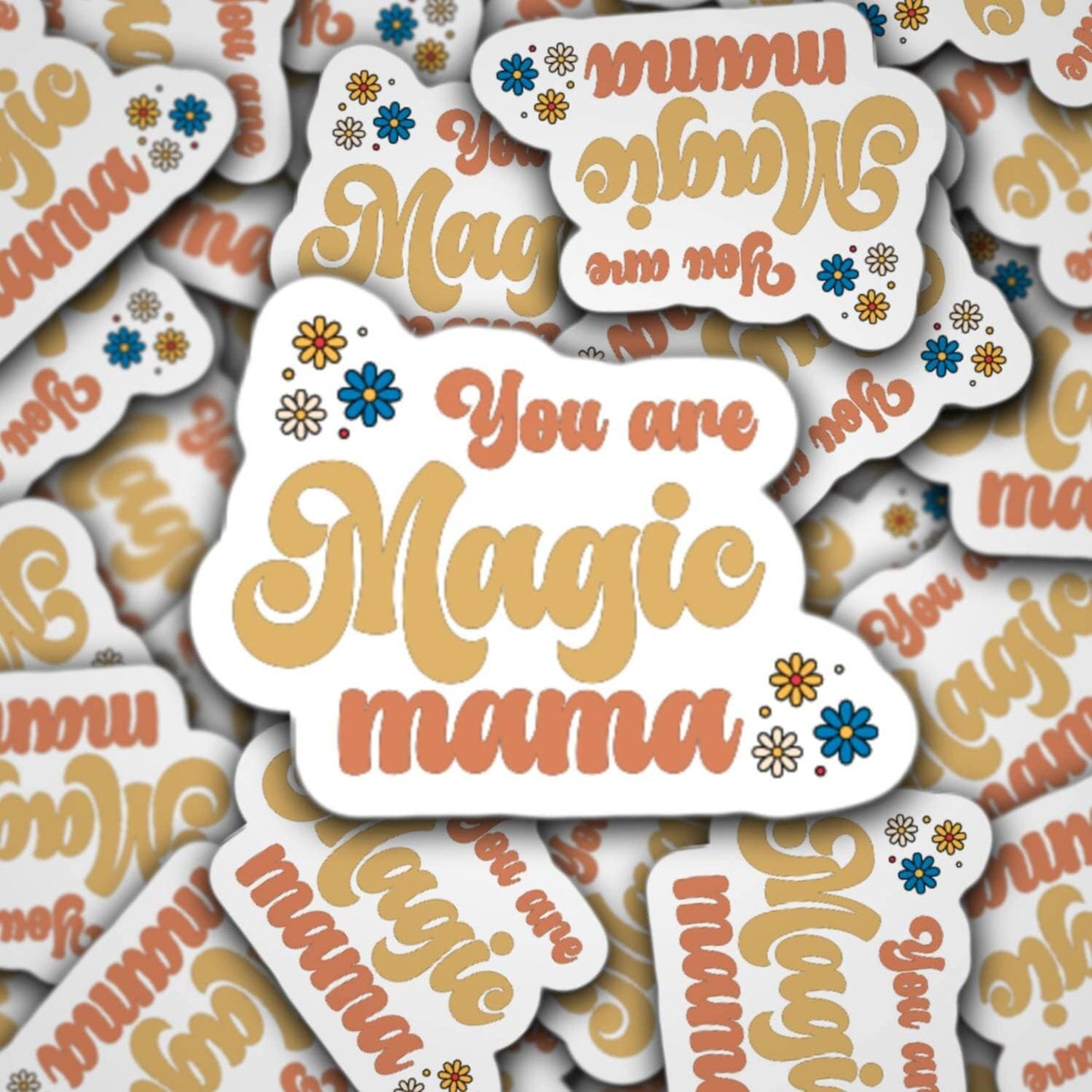 You are magic mama, Retro mom sticker, mom sticker, aesthetic sticker, magnet, gift for mama, new mom gift, mama gift, valentines day idea