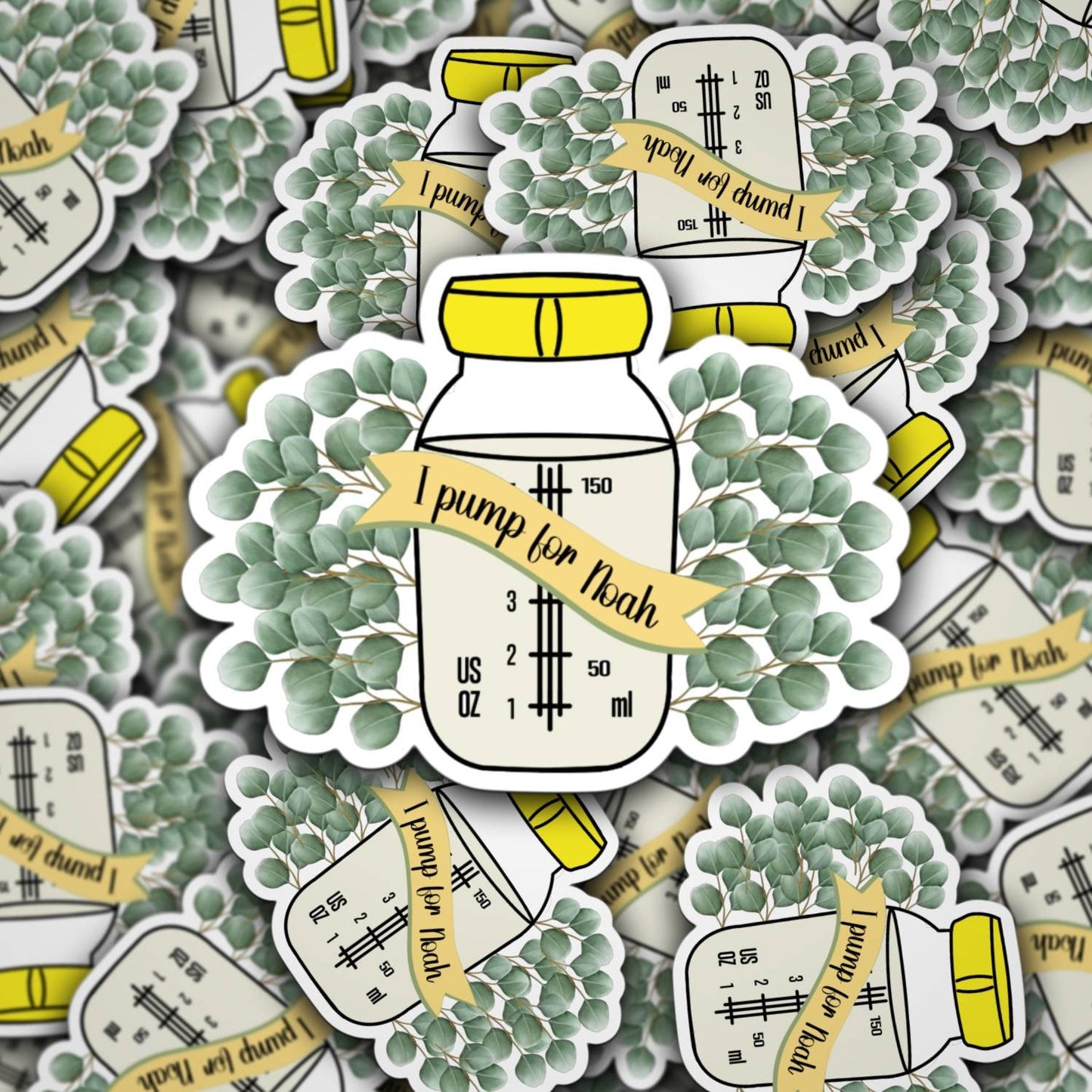 Breastfeeding gift, Personalized breastfeeding sticker, breastmilk sticker, pumping mom sticker, liquid gold, lactation, Breast pump decor