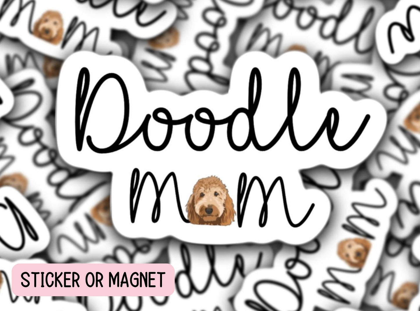 Golden Doodle Sticker, Doodle sticker, Goldendoodle Sticker, Labradoodle Sticker, Bernedoodle Sticker, Sheepadoodle, Doodle mom, dog mom