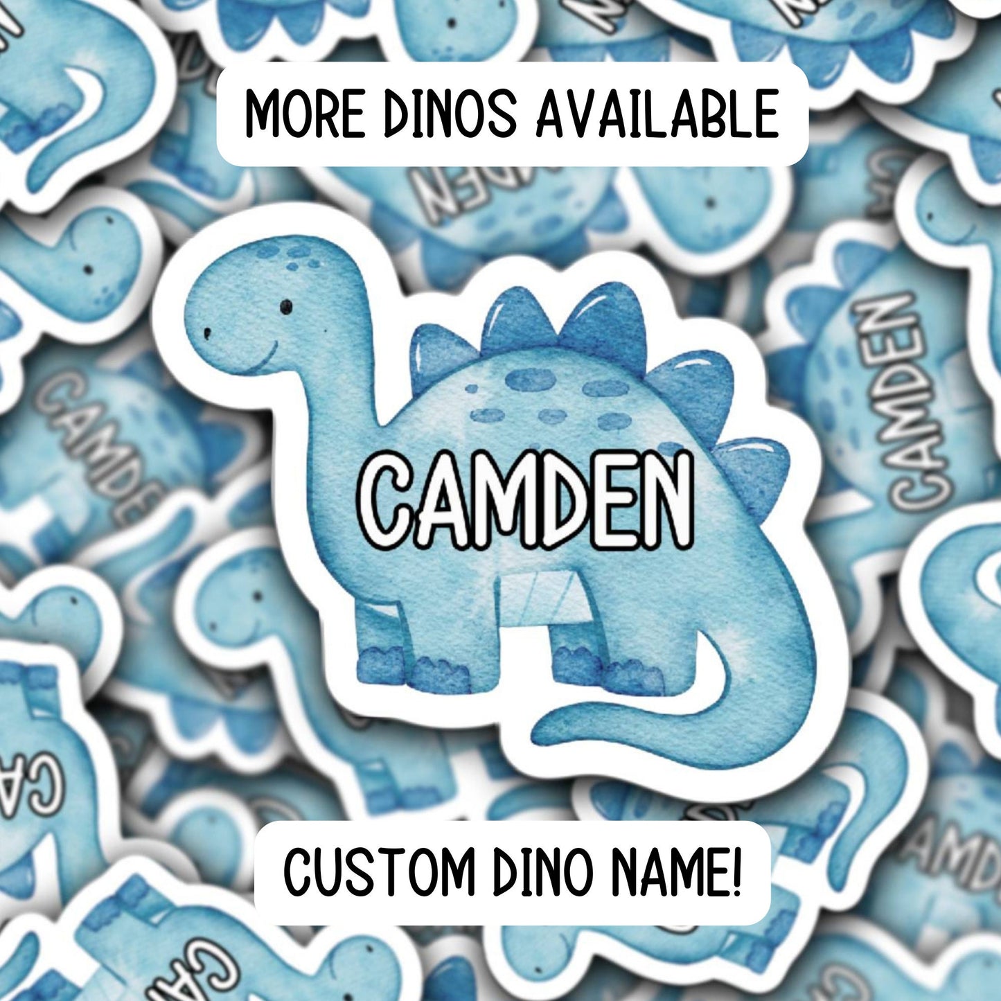 Custom name sticker Personalized kids Name Stickers Dinosaur sticker Name magnet Water bottle sticker party favors kids name decal dino gift