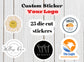 Custom logo stickers, for businesses, custom die cut sticker, custom stickers, Print & Cut Any Design, Custom Labels,  Logo, Branding